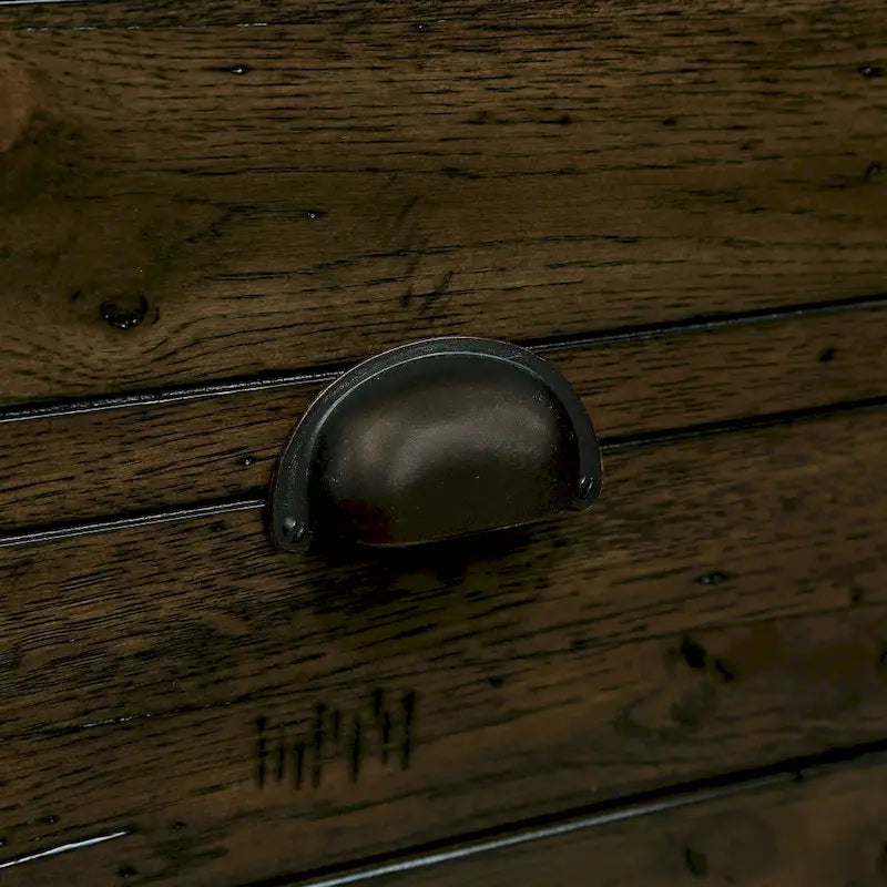 Solid Wood End Table, Rectangle 23.6 inch Narrow Side Table with Drawer, Vintage Bedside Table Nightstand for Small Spaces