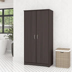 Tall Bathroom Storage Cabinet with Doors, 4-Shelf Adjustable, Transitional Style, 30W x 16D x 61H