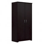 Tall Bathroom Storage Cabinet with Doors, 4-Shelf Adjustable, Transitional Style, 30W x 16D x 61H