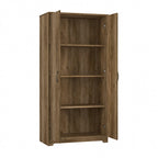 Tall Bathroom Storage Cabinet with Doors, 4-Shelf Adjustable, Transitional Style, 30W x 16D x 61H