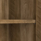 Tall Bathroom Storage Cabinet with Doors, 4-Shelf Adjustable, Transitional Style, 30W x 16D x 61H