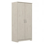 Tall Bathroom Storage Cabinet with Doors, 4-Shelf Adjustable, Transitional Style, 30W x 16D x 61H