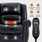 Power Lift Recliner Chair, Dual Motor, 8-Node Massage, Lumbar Heat, USB Port, 350 lb Capacity