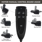 Power Lift Recliner Chair, Dual Motor, 8-Node Massage, Lumbar Heat, USB Port, 350 lb Capacity
