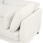 Contemporary Modular Sectional Sofa with Movable Ottoman and 5 Pillows