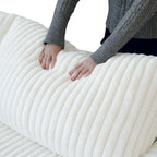 Modular Sectional Couch, Convertible V Shaped Sofa for Living Room, 5 Seat Comfy Modular Sofa With Chaise Ottoman