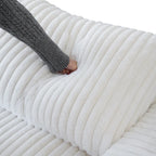 Modular Sectional Couch, Convertible V Shaped Sofa for Living Room, 5 Seat Comfy Modular Sofa With Chaise Ottoman