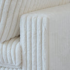 Modular Sectional Couch, Convertible V Shaped Sofa for Living Room, 5 Seat Comfy Modular Sofa With Chaise Ottoman