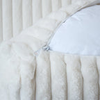 Modular Sectional Couch, Convertible V Shaped Sofa for Living Room, 5 Seat Comfy Modular Sofa With Chaise Ottoman