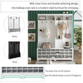 Hallway Coat Rack with Bench 60 Wide Hall Tree with Ample Storage Space and 24 Shoe Cubbies , White ( OLD SKU: WF286983AAK )