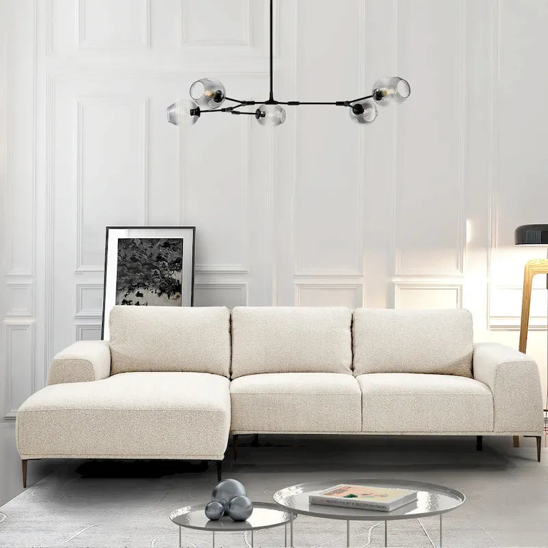  Rue 113 Fabric Sectional Sofa