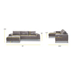 113 Fabric Sectional Sofa