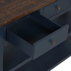 Vintage Console Table with 3 Drawers & 2 Shelves, Solid Pine & MDF, 48.82"W, 99 lb Capacity