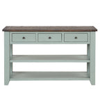 Vintage Console Table with 3 Drawers & 2 Shelves, Solid Pine & MDF, 48.82"W, 99 lb Capacity