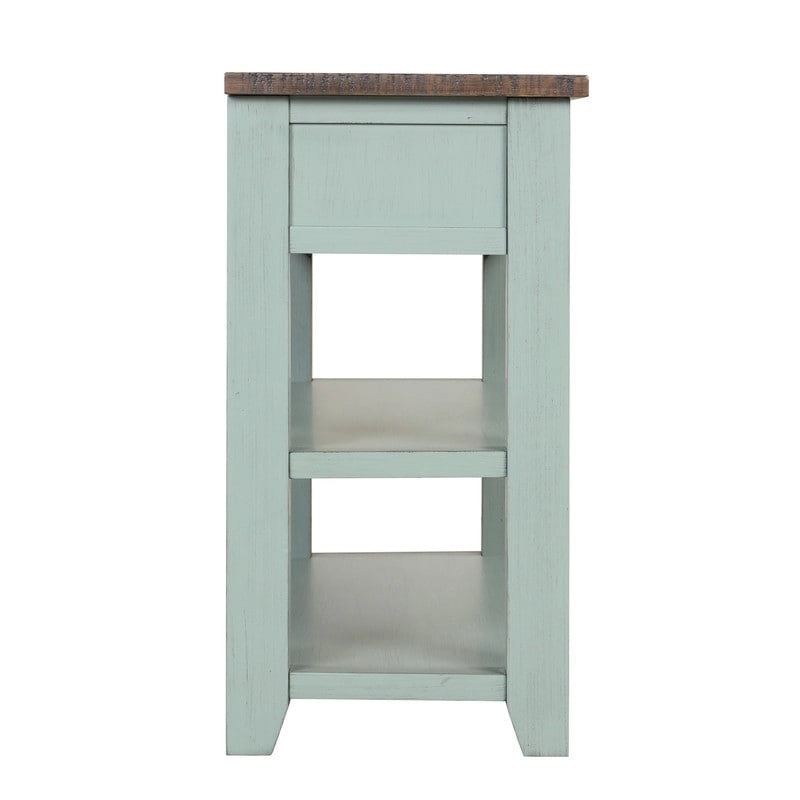 Vintage Console Table with 3 Drawers & 2 Shelves, Solid Pine & MDF, 48.82"W, 99 lb Capacity