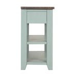 Vintage Console Table with 3 Drawers & 2 Shelves, Solid Pine & MDF, 48.82"W, 99 lb Capacity