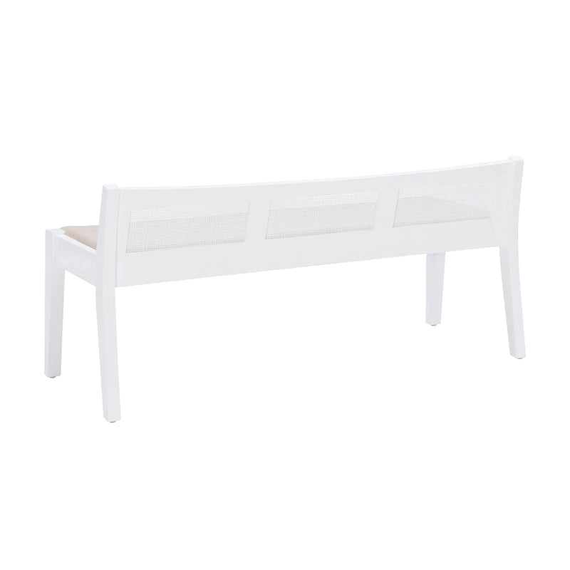 Buford Solid Wood Cane Bench