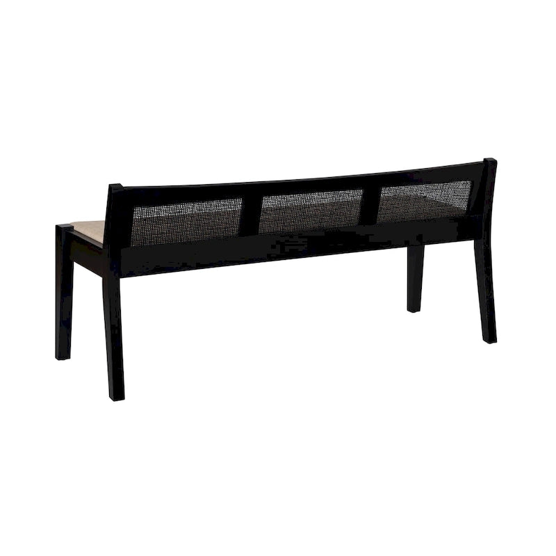 Buford Solid Wood Cane Bench