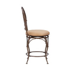 Monaco Big & Tall Scroll Circle Back Counter Stool - N/A