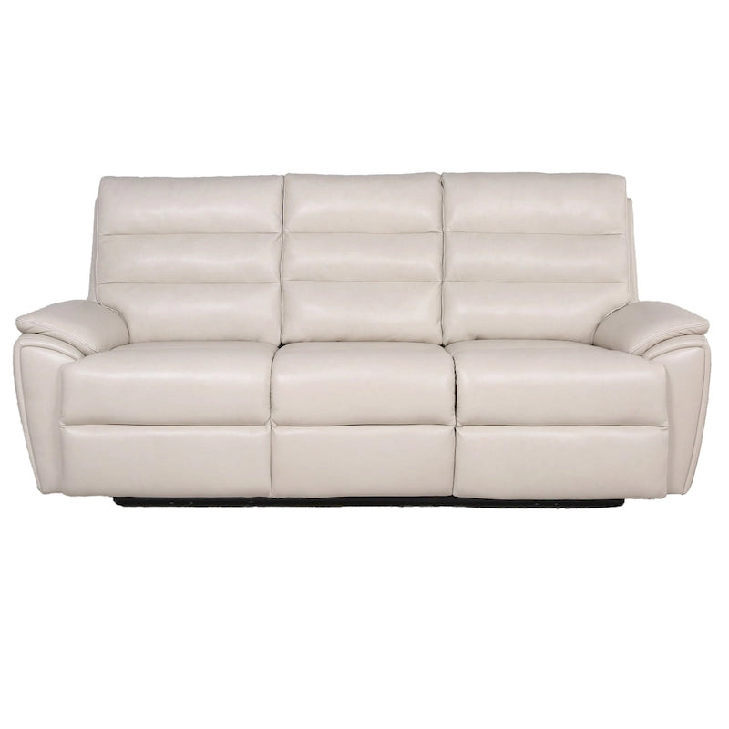 Durham Ivory Top Grain Leather Power Sofa
