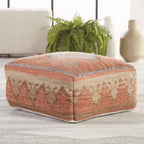 Bohemian-Style Square Floor Cushion (20 x 20 x 8 inches) — Indoor/Outdoor Use, 200 lb Weight Capacity