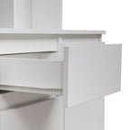 74" Freestanding Pantry Cabinet with 6 Doors, 3 Shelves & 2 Drawers – Kitchen & Laundry Storage
