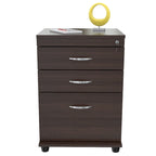3-Drawer File Cabinet with Universal Lock, Letter & Legal Size, Full-Extension Slides – Espresso