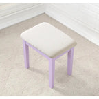 Makeup Vanity Table & Stool Set with Adjustable Oval Mirror & 3 Drawers – Multiple Colors