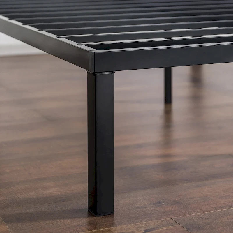Metal Platform Bed Frame with QuickLock Assembly, No Box Spring Needed, 12" Storage Clearance, Twin/Full/Queen/King