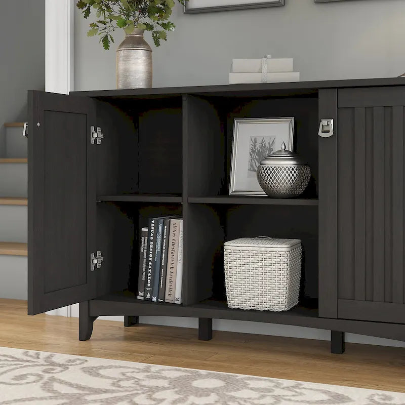 Mission Style Entryway Storage Set with Hall Tree, Shoe Bench & Cabinet | 3 Colors
