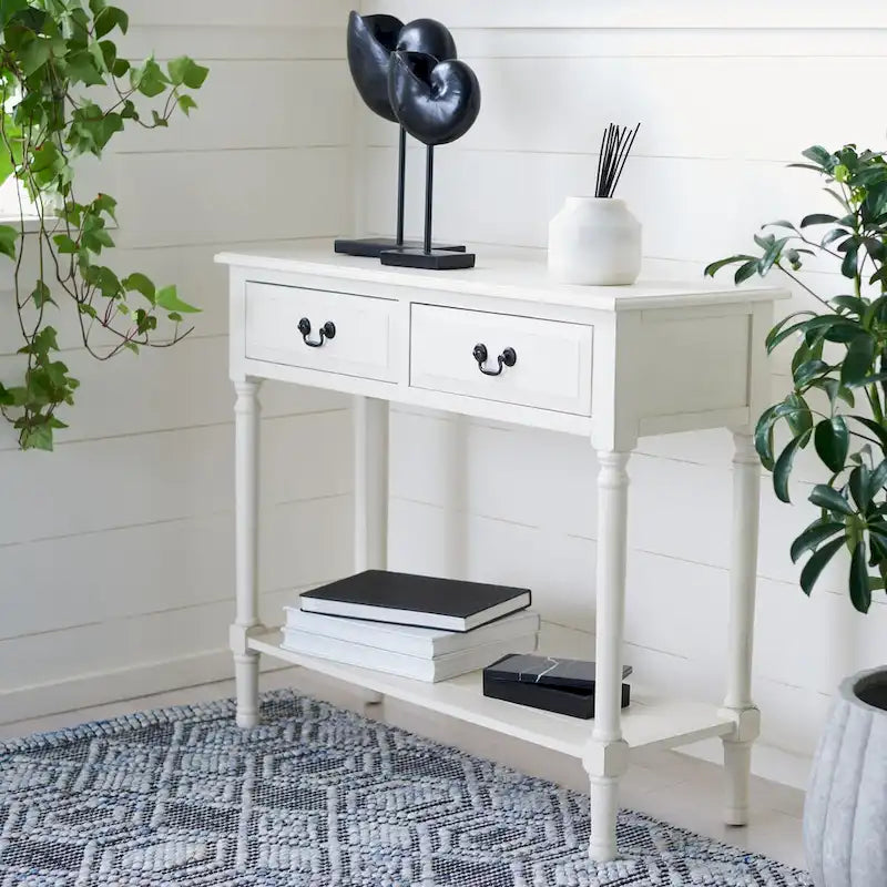  Justina 2-Drawer Console Table - 35.5 W x 13 L x 29.5 H - 36Wx13Dx30H