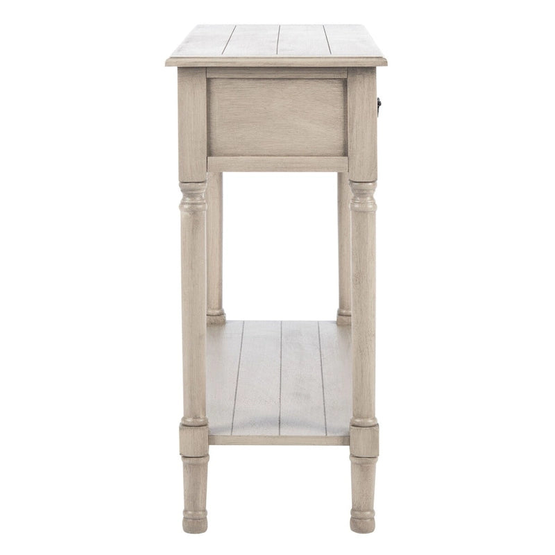 2-Drawer Console Table with Open Shelf, 35.5"W x 13"D x 29.5"H, Entryway Accent Table