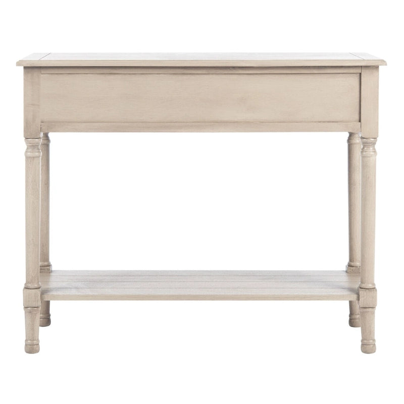 2-Drawer Console Table with Open Shelf, 35.5"W x 13"D x 29.5"H, Entryway Accent Table