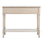 2-Drawer Console Table with Open Shelf, 35.5"W x 13"D x 29.5"H, Entryway Accent Table