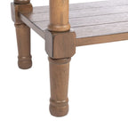 2-Drawer Console Table with Open Shelf, 35.5"W x 13"D x 29.5"H, Entryway Accent Table