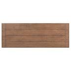 2-Drawer Console Table with Open Shelf, 35.5"W x 13"D x 29.5"H, Entryway Accent Table