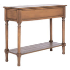 2-Drawer Console Table with Open Shelf, 35.5"W x 13"D x 29.5"H, Entryway Accent Table