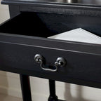 2-Drawer Console Table with Open Shelf, 35.5"W x 13"D x 29.5"H, Entryway Accent Table