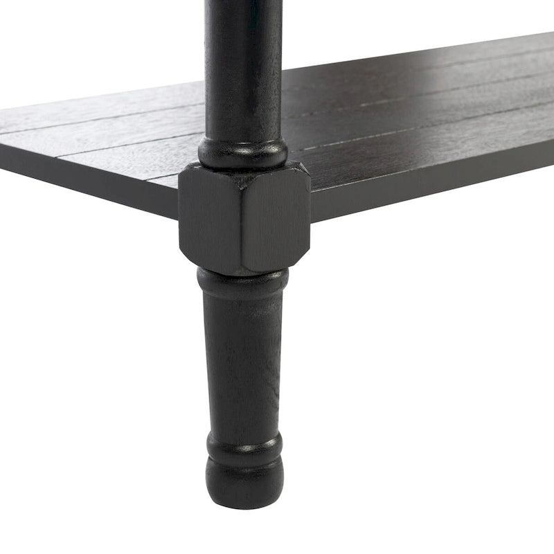 2-Drawer Console Table with Open Shelf, 35.5"W x 13"D x 29.5"H, Entryway Accent Table