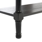 2-Drawer Console Table with Open Shelf, 35.5"W x 13"D x 29.5"H, Entryway Accent Table