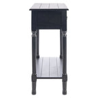 2-Drawer Console Table with Open Shelf, 35.5"W x 13"D x 29.5"H, Entryway Accent Table