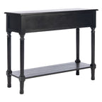 2-Drawer Console Table with Open Shelf, 35.5"W x 13"D x 29.5"H, Entryway Accent Table
