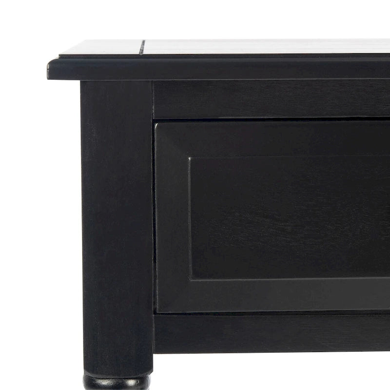 2-Drawer Console Table with Open Shelf, 35.5"W x 13"D x 29.5"H, Entryway Accent Table