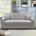Convertible Sofa with Reclining Backrest, Cup Holders and Pillows
