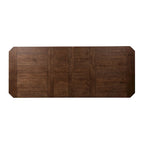 6-Piece Rectangular Dining Table Set with Bench, Rubberwood & Oak, Tobacco & Black Finish