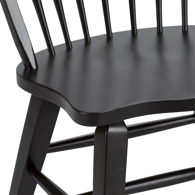 6-Piece Rectangular Dining Table Set with Bench, Rubberwood & Oak, Tobacco & Black Finish