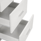 L-Shaped Home Office Desk with 3 Drawers, Adjustable Shelf & Steel Frame | 88 lb Capacity