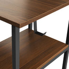 L-Shaped Home Office Desk with 3 Drawers, Adjustable Shelf & Steel Frame | 88 lb Capacity