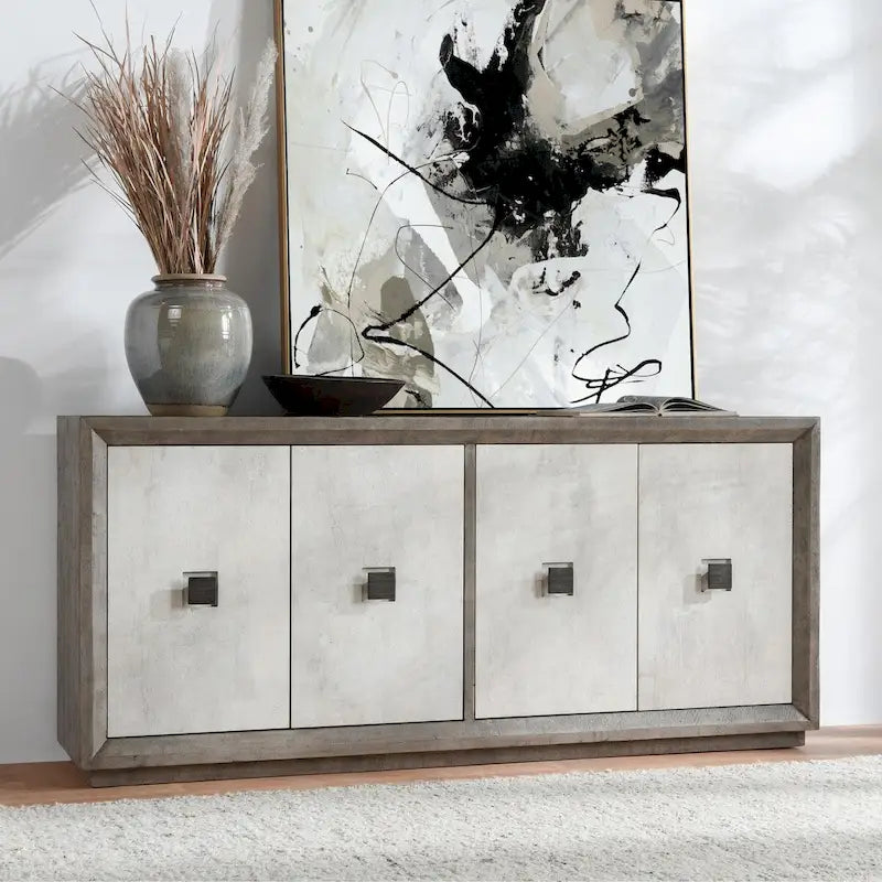 Denver 80 Distressed Gray Sideboard Buffet