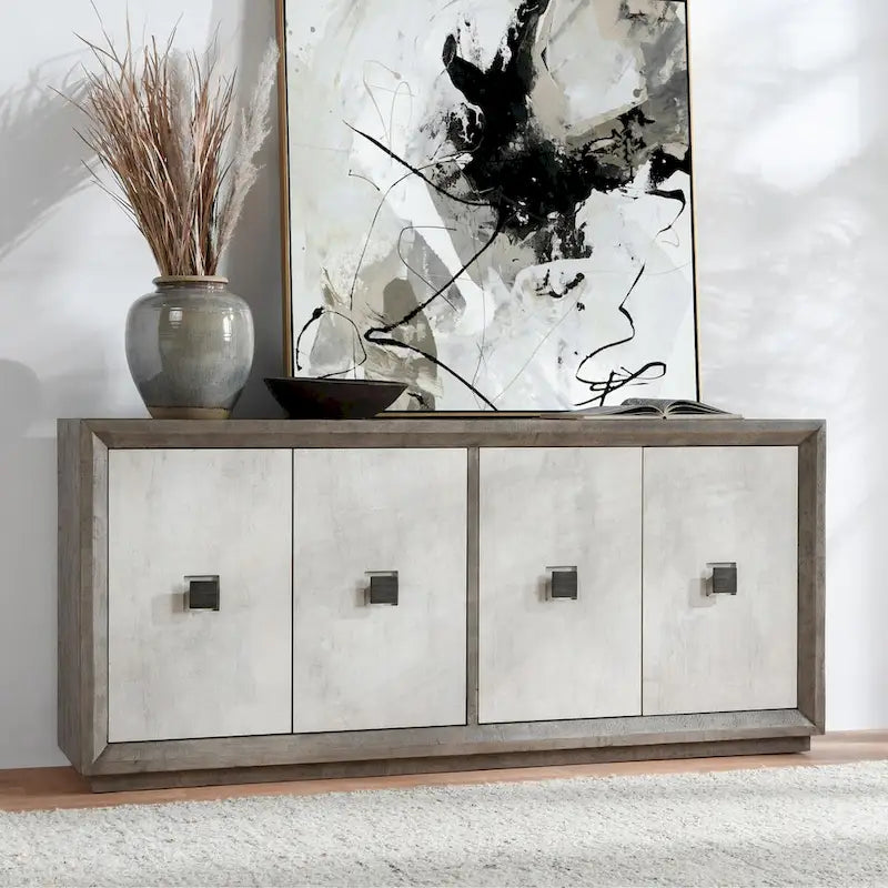  Denver 80 Distressed Gray Sideboard Buffet